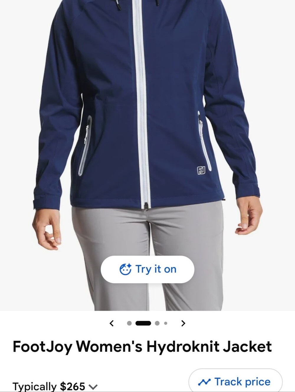 FootJoy Women's HydrOknit Jacket - Navy